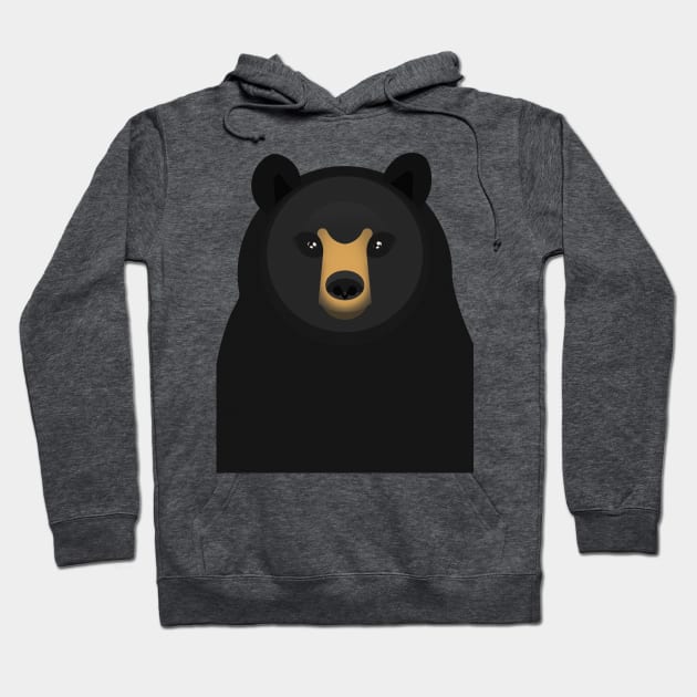 American black bear Hoodie by Aline Eg